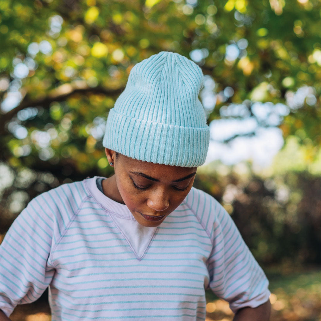 Rib Knit Cuffed Beanie