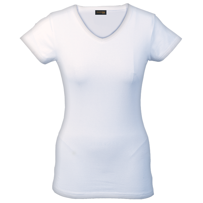 Slim Fit V-Neck T-Shirt Ladies