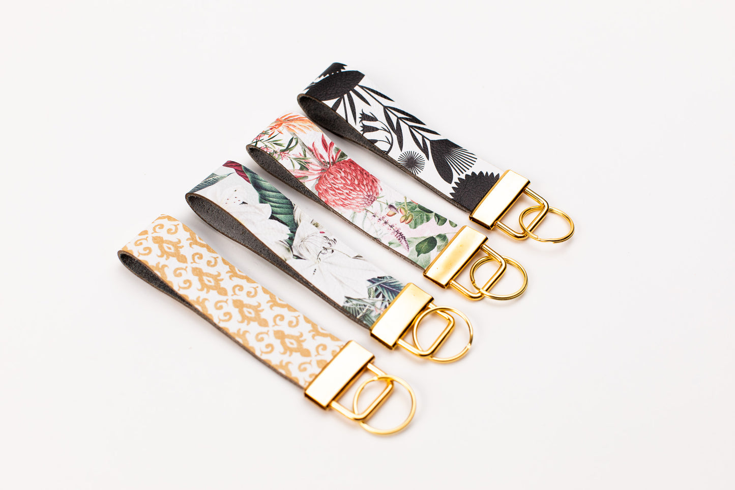 Genuine Leather Loop Keychains