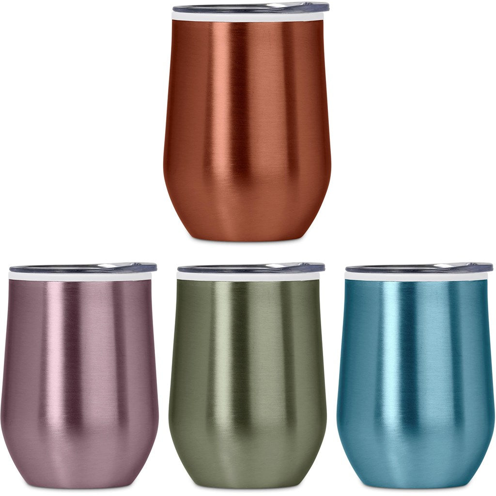 Vogue Madison Stainless Steel & Plastic Double-Wall Tumbler - 350ml