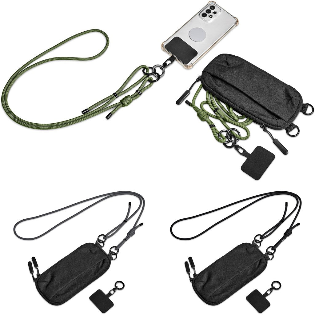 Glam Recycled PET Crossbody Bag & Phone Strap