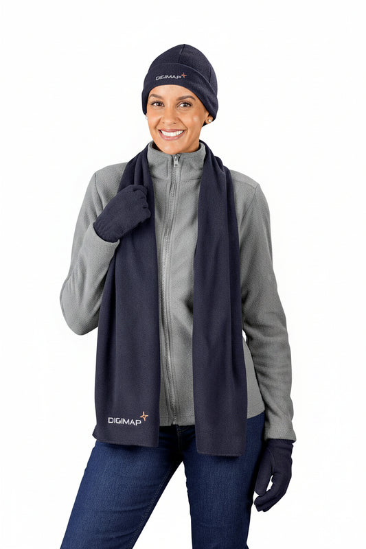 Greenland Fleece Set (scarf, beanie & glove set in a bag)