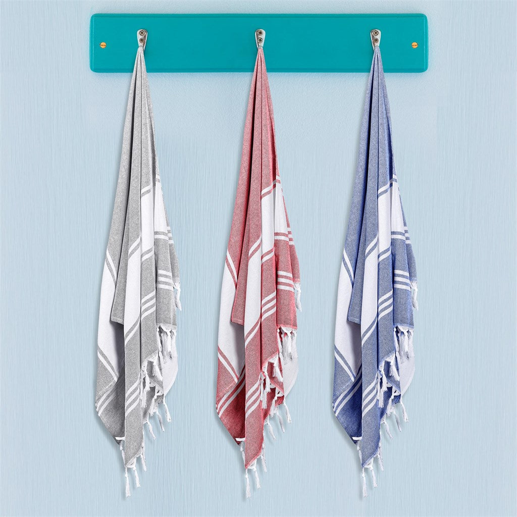 Santa Cruz Cotton-Rich Beach Towel & Drawstring Bag