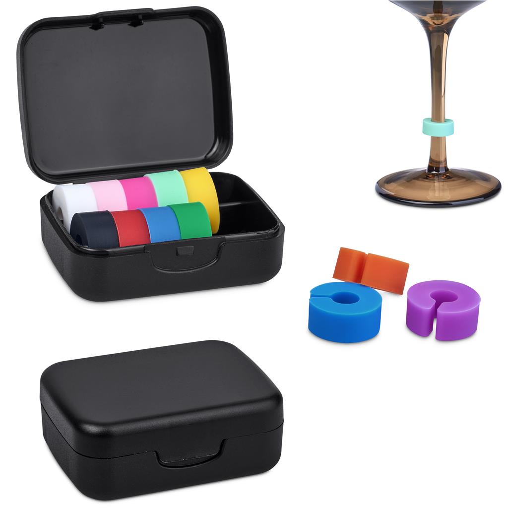 Clink Wine Glass Marker Rings Set