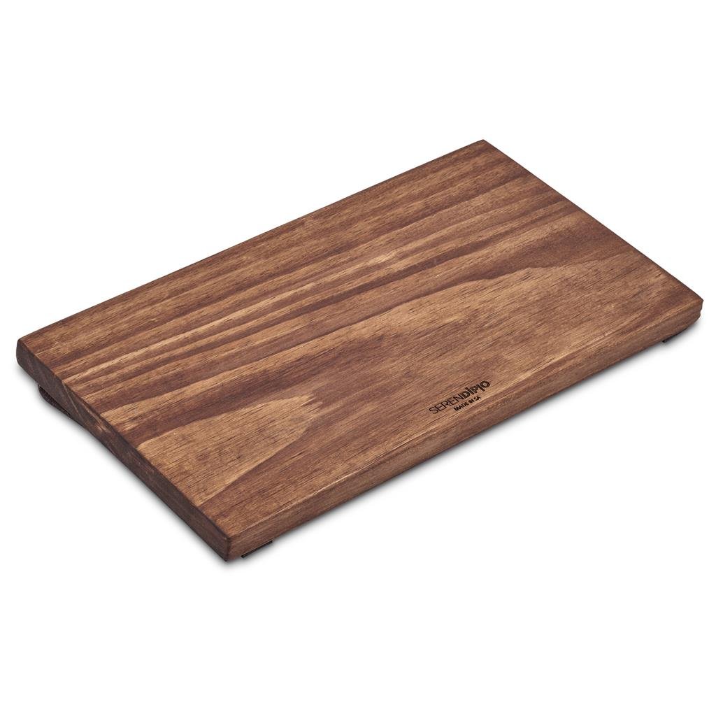 The Farm Style Wooden Tray with Leather Straps