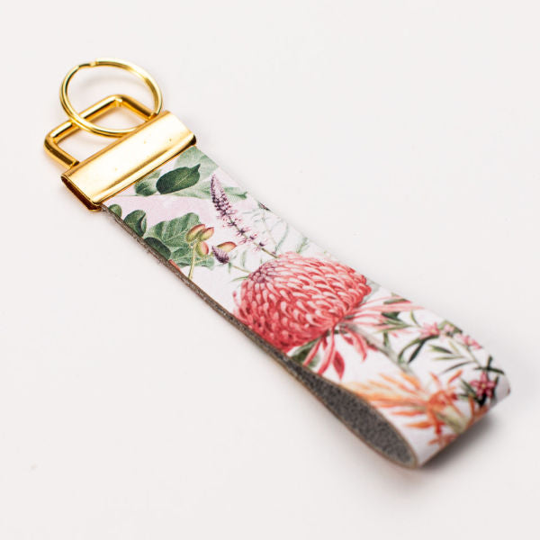 Genuine Leather Loop Keychains