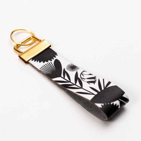 Genuine Leather Loop Keychains
