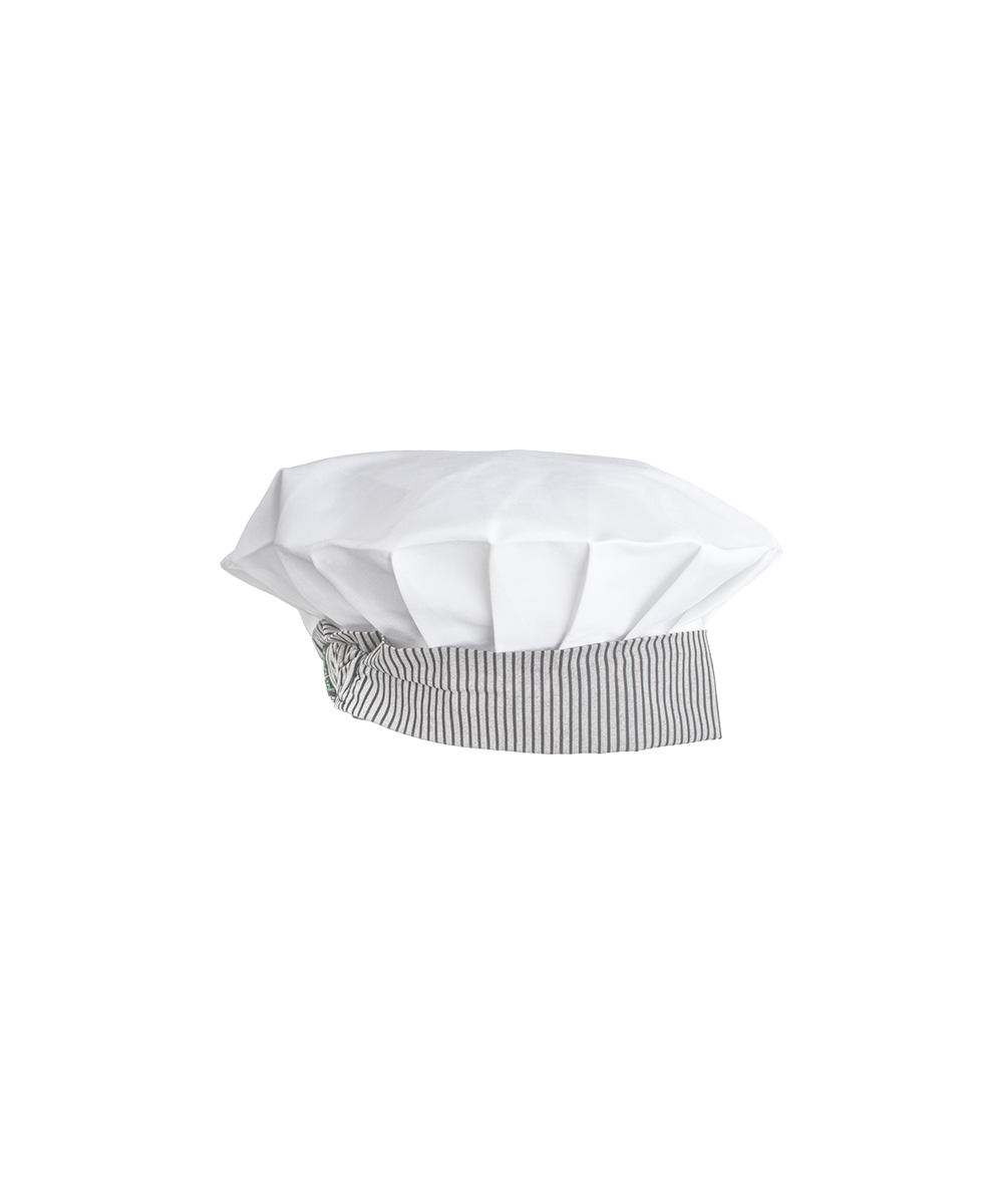 White & Ligne Noir Chefs Hat