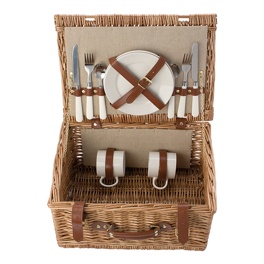 Two Person Willow Picnic Basket