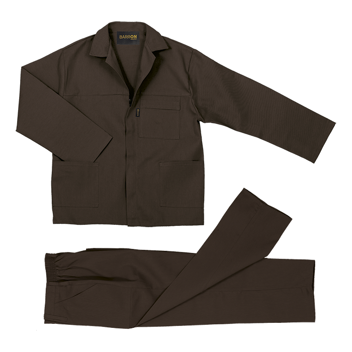 Barron Budget Poly Cotton Conti Suit - Brown