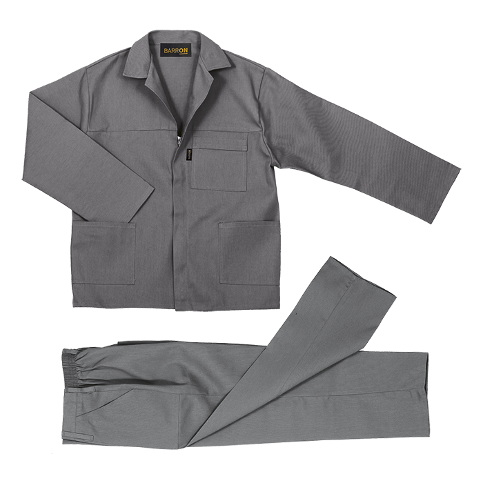Barron Budget Poly Cotton Conti Suit - Grey