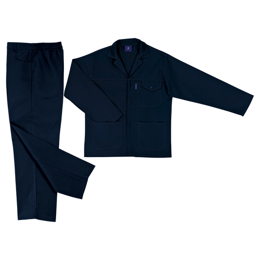 Barron Supreme Poly Cotton Conti Suit - Dark Navy