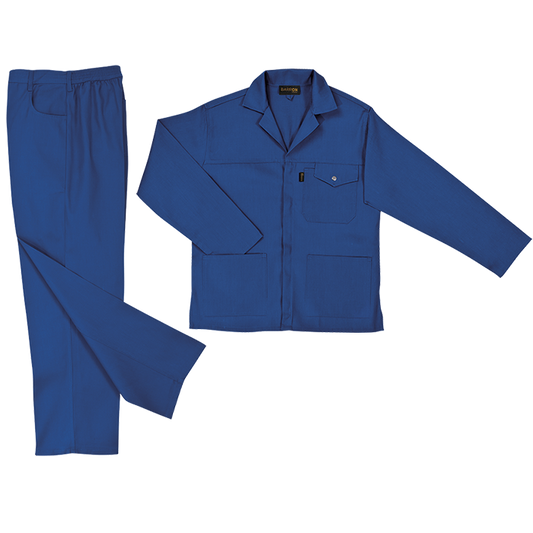 Barron Supreme Poly Cotton Conti Suit - Royal
