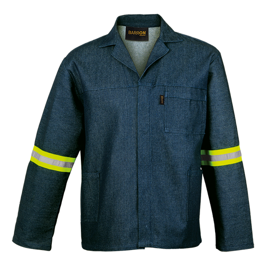 Barron Budget 100% Cotton Conti Suit with Reflective - Denim Blue