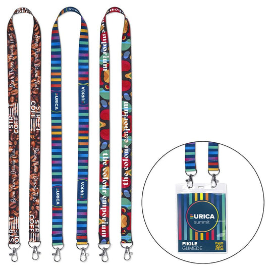 Garros Double-Sided Sublimation Satin Lanyard