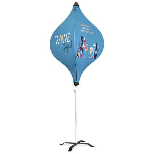 Lantern Banner with Light Weight Cross Base