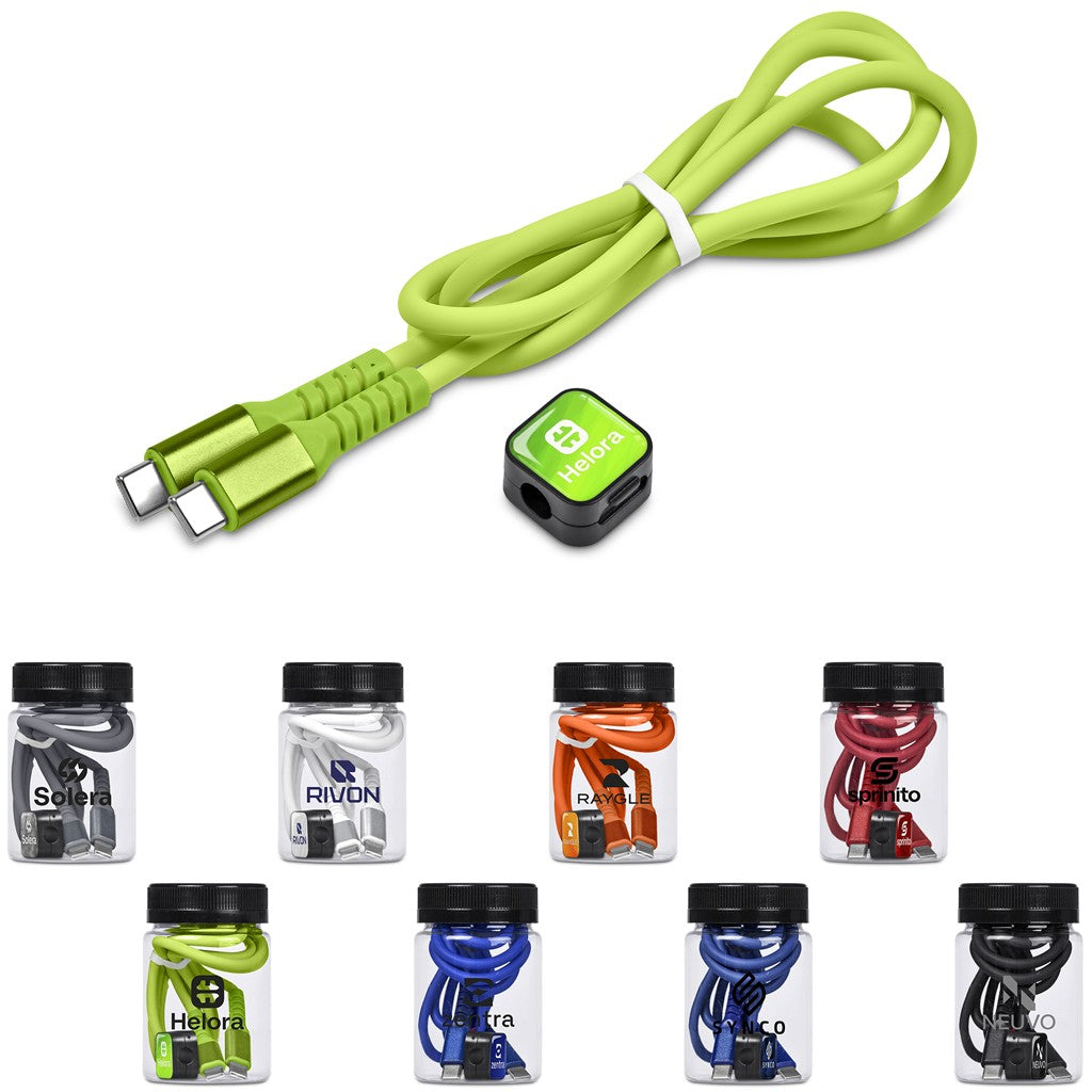 Altitude Raiv Charging Cable And Clip in Jar