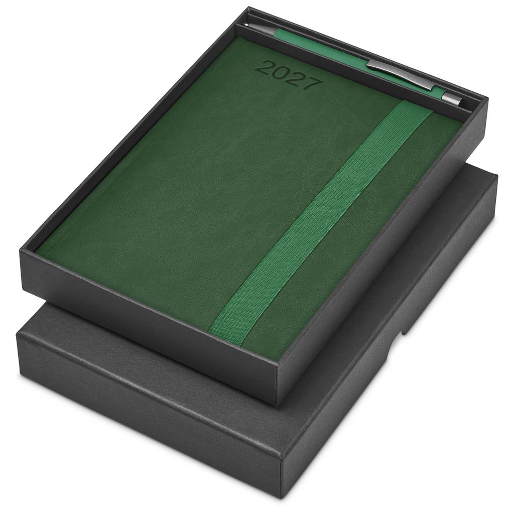Altitude Advantage A5 2027 Diary And Omega Pen Set Green