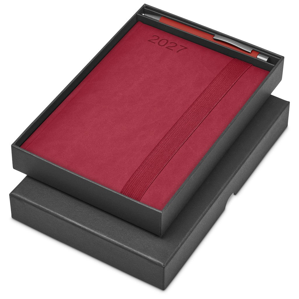 Altitude Advantage A5 2027 Diary And Omega Pen Set Red
