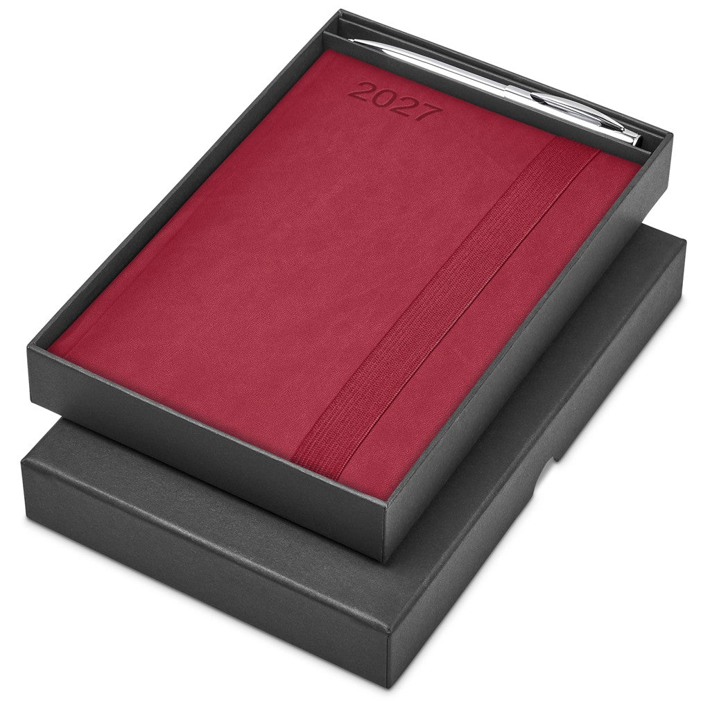 Altitude Advantage A5 2027 Diary And Cypher Pen Set Red