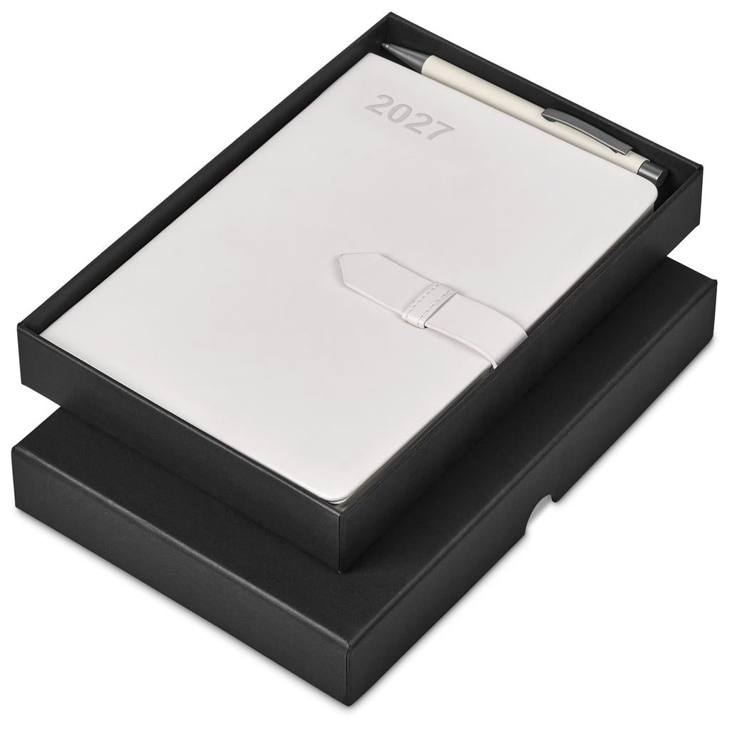 Altitude Enterprise A5 2027 Diary And Omega Pen Set Cream