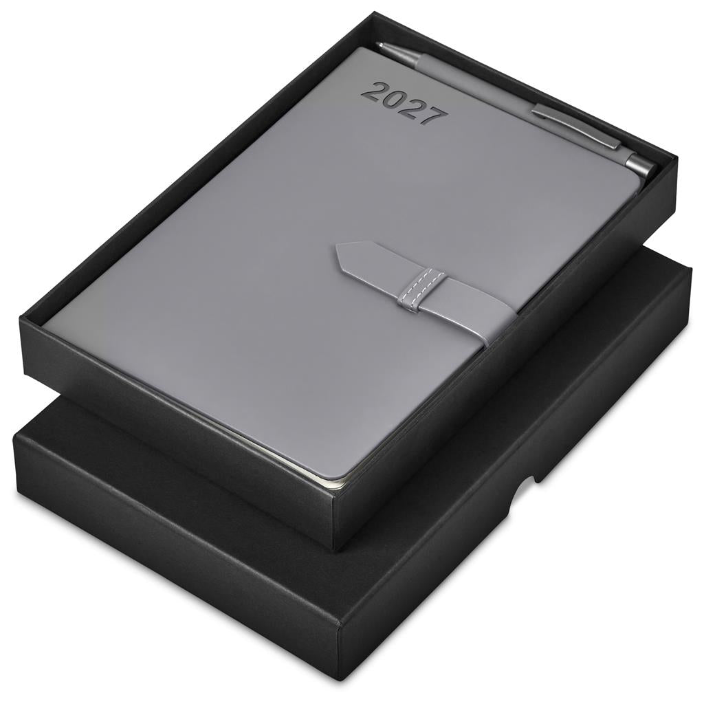 Altitude Enterprise A5 2027 Diary And Omega Pen Set Grey