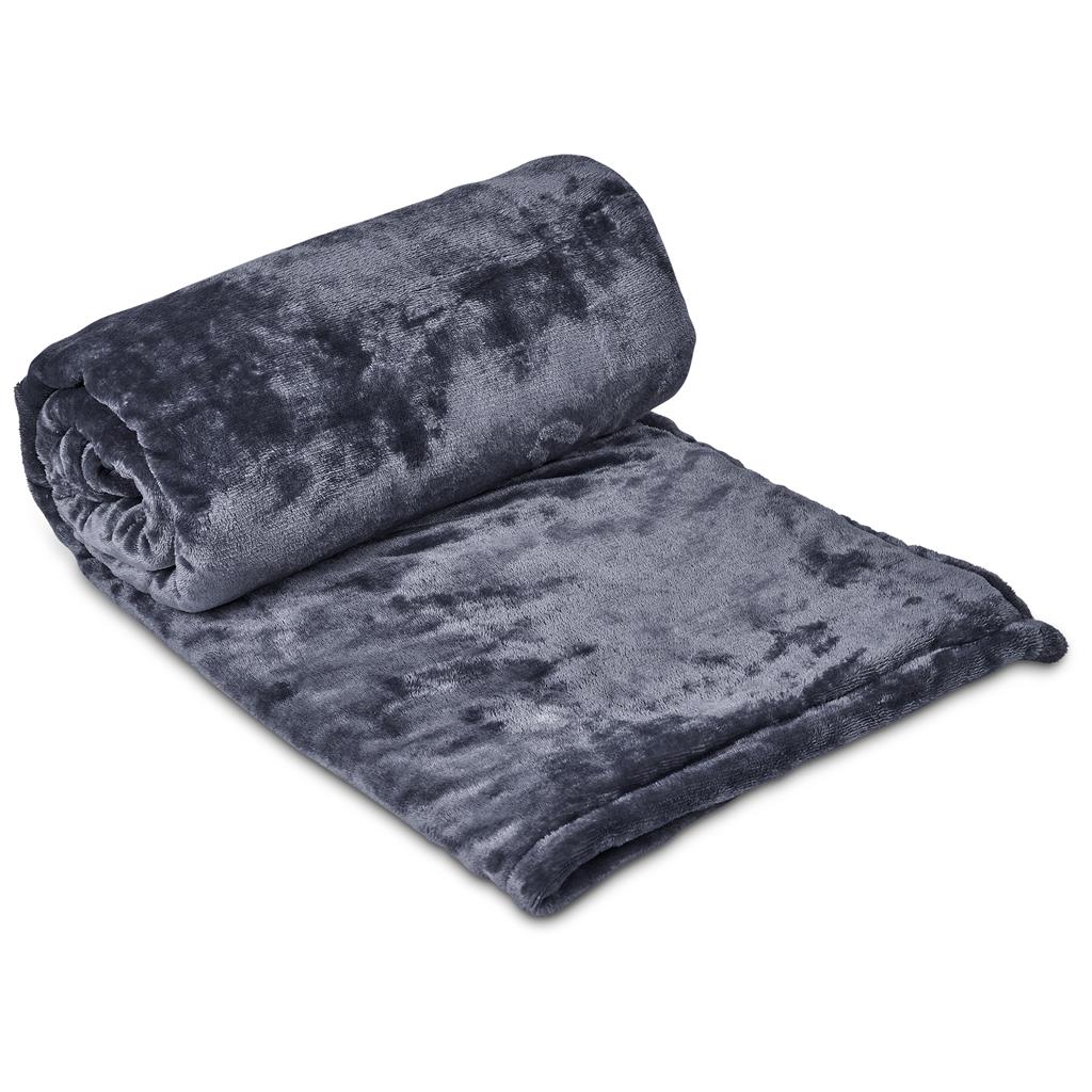 Serendipio Glacial Sherpa Fleece Blanket – Dark Grey