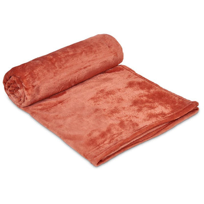 Serendipio Huron Fleece Blanket – Brick