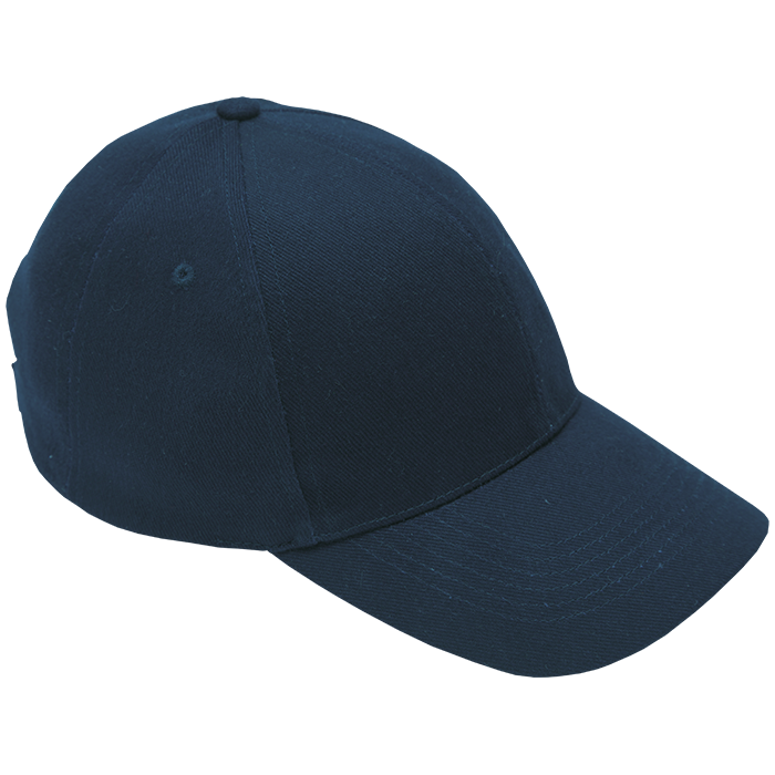Brushed Cotton 6 Panel Cap - Navy