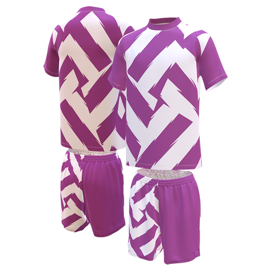 Custom Sublimated Kids Crew Neck T-Shirt & Shorts Set