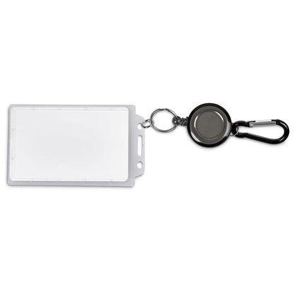 Swipe Retractable Badge Reel with Carabiner
