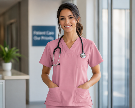 Riley Unisex Scrub Top