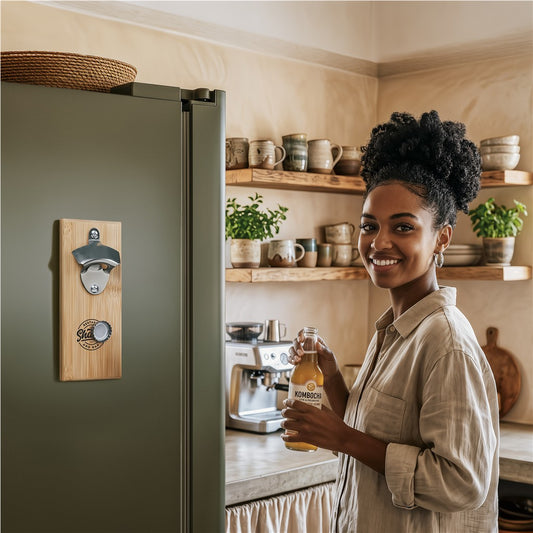 Akeru Bamboo Fridge Bottle Opener