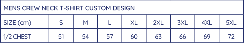 Sublimated Men's Crew Neck T-shirt Custom Design