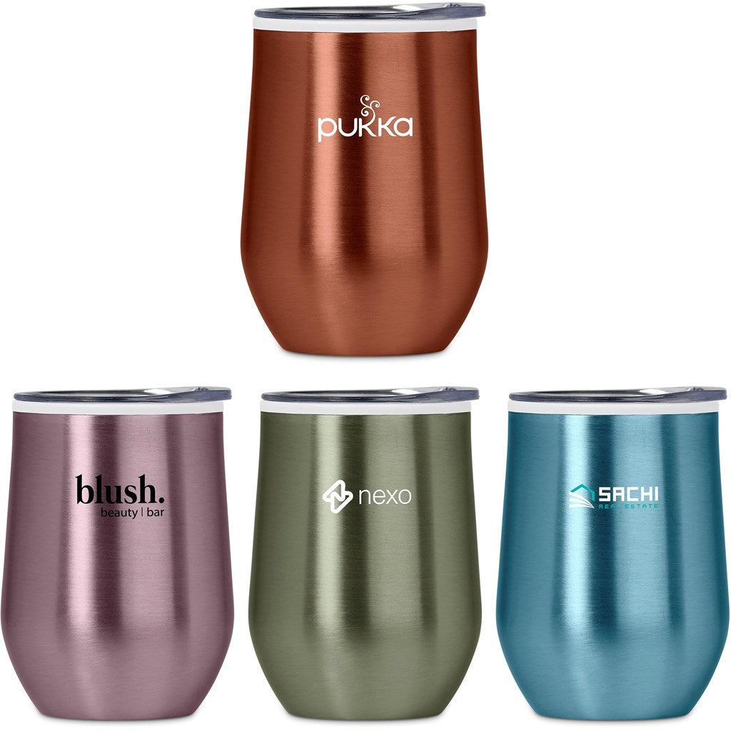 Vogue Madison Stainless Steel & Plastic Double-Wall Tumbler - 350ml